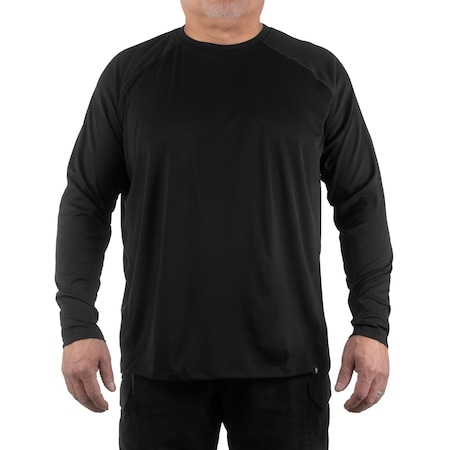 First Tactical PERFORMANCE TRAINING T-SHIRT LONG SLEEVE, 100% Polyester, Pullover, 0 Pocket(s), Black, 4XL 111504