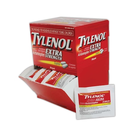 Tylenol 500 Mg Acetaminophen Pain Relief Tablets, 50PK MP497-33