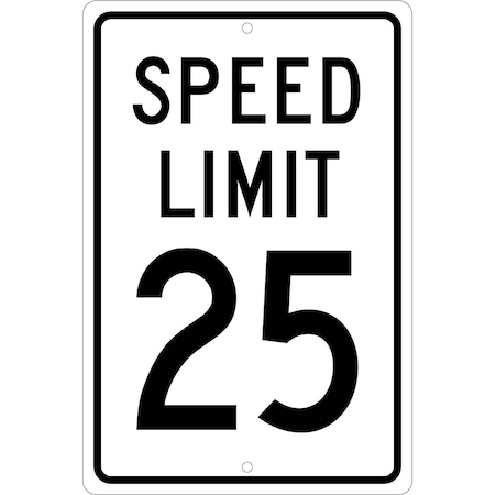 Nmc Speed Limit 25 Sign, TM21H TM21H