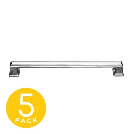 Sapphire Octa 7.5 in. 192 mm Center-to-Center CTC, Modern Cabinet Hardware pull 5-Pack SP-2044A-192-CP-5
