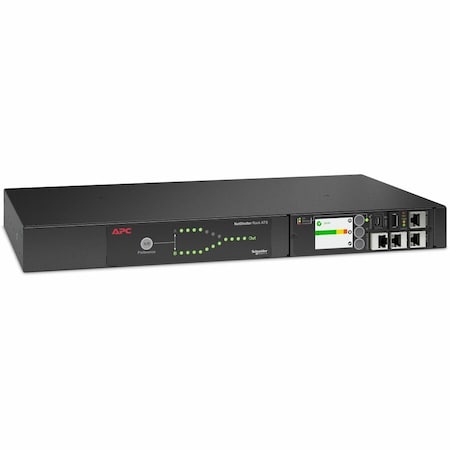 Apc RACK ATS, 100/120V, 15A, 5-15 IN, (10) 5-15R OUT AP4450A