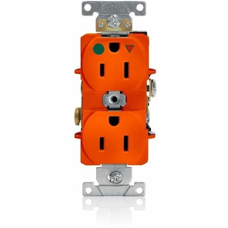 Leviton Hospital Grade Duplex Receptacle, 15 Amp, 125 Volt 8200-IG