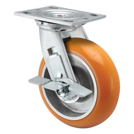 Pemco Caster, Steel Frame, Swivel ES6X2ANTBK