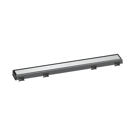 Hansgrohe RainDrain Match Trim 23 5/8" with Height Adjustable Frame in Chrome 56036001