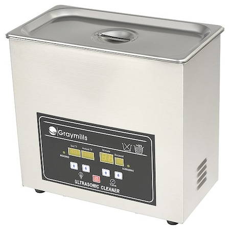 Graymills Ultrasonic Parts Washer, 13" Overall L BTV-065B
