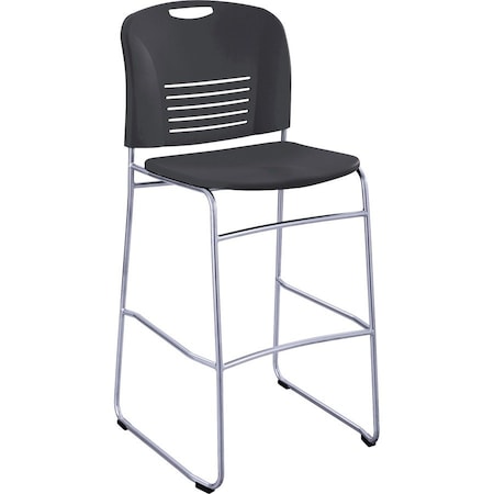 Safco Vy Bistro Chair, Black Back, 18 in W 22" L 45" H 4295BL