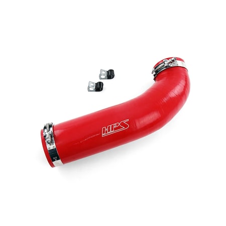 Hps Performance High Temp Reinforced Silicone Air Intake Hose Kit, Red,  57-1639-RED