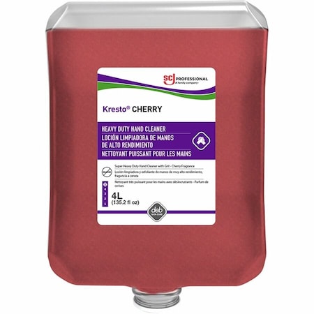 Kresto Super Heavy-Duty Hand Cleaner - Cherry Scent - 1.06 gal - Oil Remover, Grease Remover, Carbon KCH4LTR