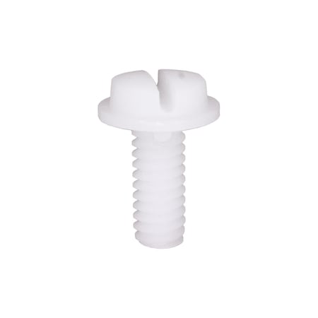 Auveco Natural Nylon License Plate Screw 1/4in-20 x 5/8in, 50PK 17171