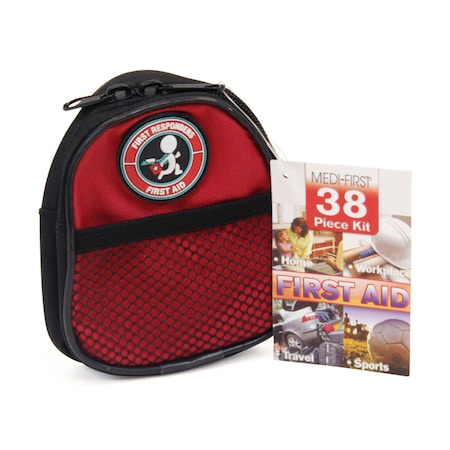 Medique Pocket Doctor First Aid Kit, Red, 38pcs. 40038