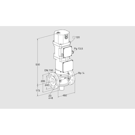 Honeywell Kromschroder VLV, MTR, GAS, VK 150F04W5XG43 KS85314610