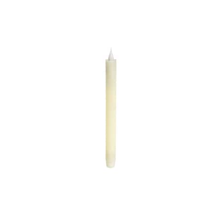 Homeroots Set of Four Beige Flameless Taper Candle, 4PK 517672