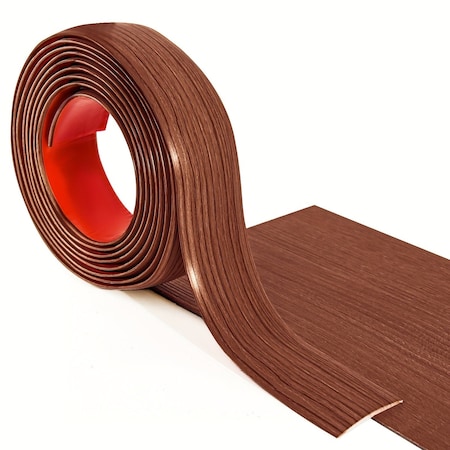 Wrightmaster 1.57 in. x 120 in. Waterproof Flexible Self-Adhesive Vinyl Transition Strip, Cherry ZR-17951CY01