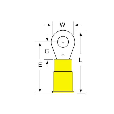 3M 12-10 Nylon Insulated W/Insula, 1000PK 13-8S-NB
