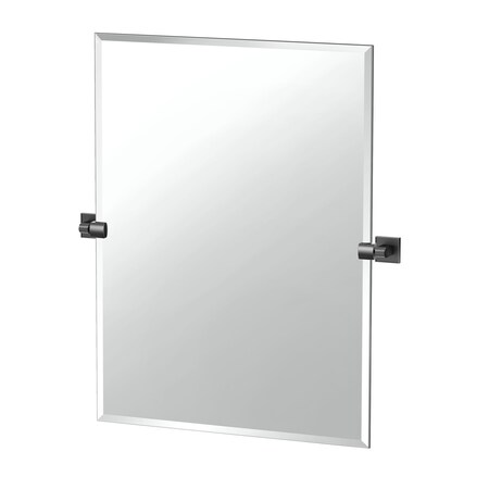 Gatco Mode 31.5" Frameless Rectangular Mirror, Matte Black 5619MXS