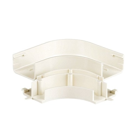 Panduit 90 Deg Flat Elbow Raceway, RAF Series, 1 Channel, 2.58 in W, 0.64 in H, 2.58 in L, White, 10 PK RAFX5IW-X