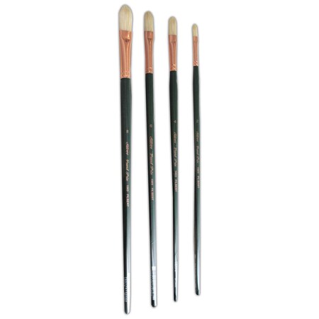 Silver Brush Grand Prix Even Filbert Brushes, 4-Piece Set GP-1076