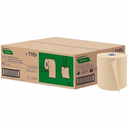 Cascades Pro Perform Hardwound Roll Towel Tandem, PK6 T115