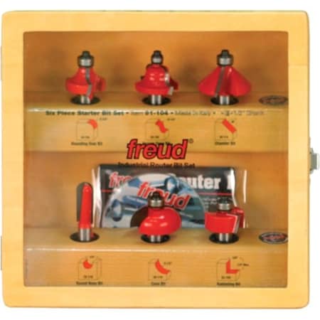 Freud Piece Starter Bit Set (1/2" Shank), 6 91-104