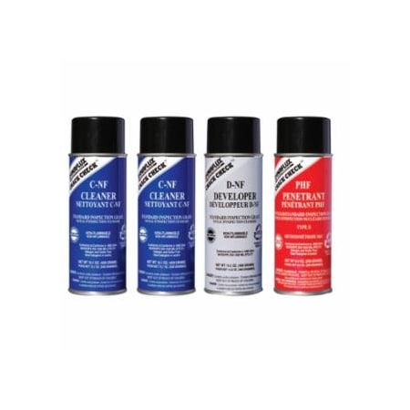 Dynaflux Visible Red-Dye Penetrant Test Kit, Standard Grade 368-DF315-KIT-S