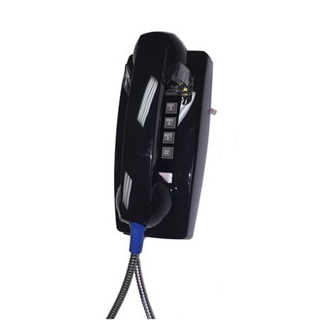 Teledynamics Wall Phone with armored - Black ITT-2554-ARC-BK