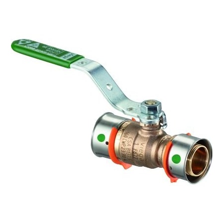 Viega Pureflow Press Ball Valve P1 2 P2 2 Bronze 98203