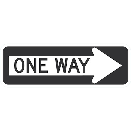 Lyle R6-1R, One Way >, 24x8, Diamond Grade, White G-14502-DG_24x8