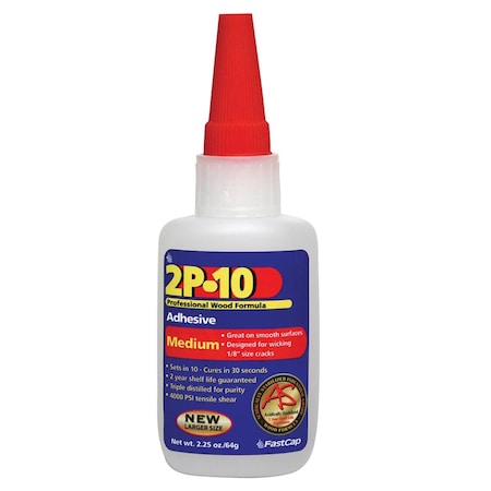 Fastcap 2P-10 2 oz Adhesive Medium Glue - Clear FA136861