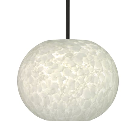 Besa Lighting Besa Luna Stem Pendant, Carrera, Black Finish, 1x 100W MAX E26 Base 1TT-477619-BK