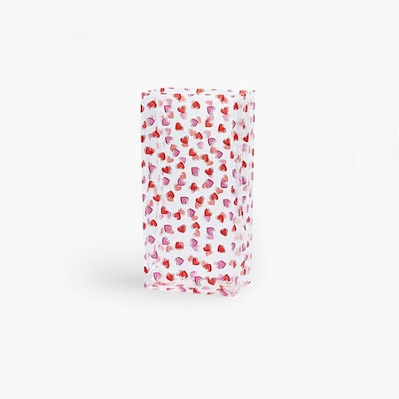 Nashville Wraps Scattered Hearts Cello Bags, 4x2.5x9.5 in, 100PK C2BSCH