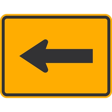 Lyle W16-5P, Horizontal Arrow, 24x18, Diamond Grade, Yellow G-11865-DG_24x18