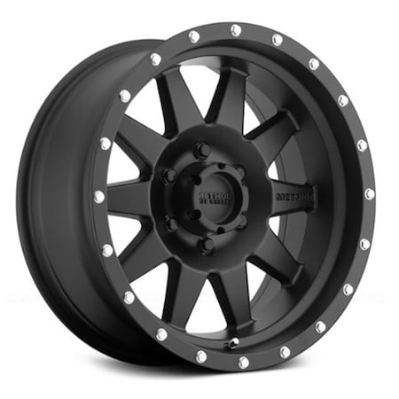 Water World 15 x 7 in. Matte Black Standard Machined Wheel WA3638660