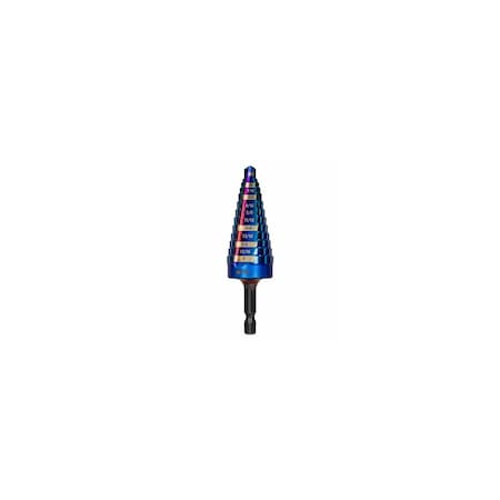 Sm Products Mach-Blue 8-Step Drill Bit, 1/4 - 1 In. 19071