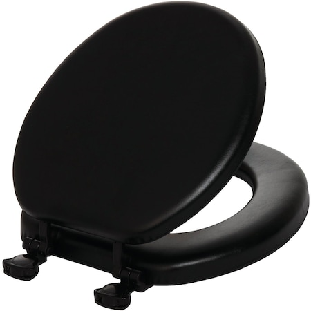 Bemis Mayfair Round Closed Front Premium Soft Black Toilet Seat 15EC_047