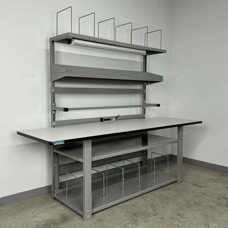 Stackbin Workbenches, 96" W, 1000 lb. P9630BSZ-T-BL