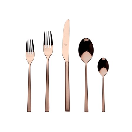 Mepra Atena Flatware Set - 5 Pcs. - Frozen Bronze 106222005FB