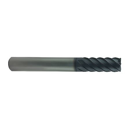 Regal Cutting Tools 5/8 x 5/8 x 1-1/4 x 3-5/8 6 Flt 45 Degree Helix .060 Radius w/AlTiN 099677RM