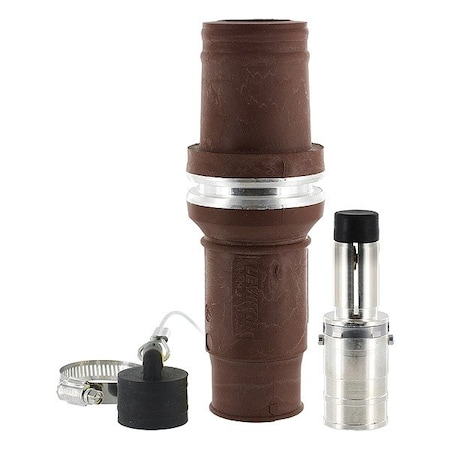 Leviton Single Pole Inline, 1,135 A, Male, Brown 49M77-H