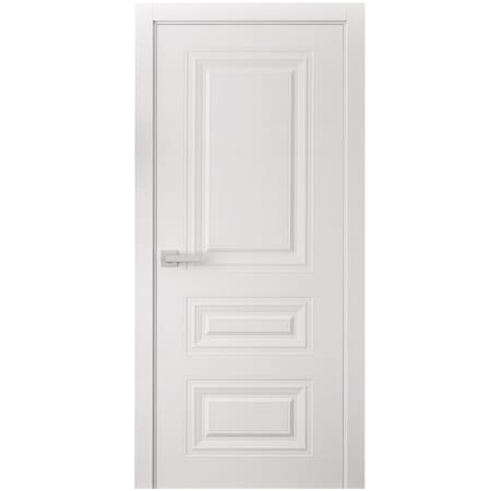 Sartodoors Interior Door 28 x 80 inches, BASIC 9233 White, Single Regular Panel Frame Handle, Bathroom Bedro BASIC9233ID-SKIN-28