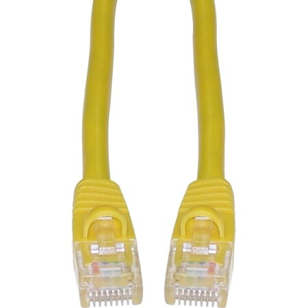 Cable Wholesale Cat6 Yellow Copper Ethernet Patch Cable, Snagless/Molded Boot, POE Compliant, 10 foot 10X8-08110