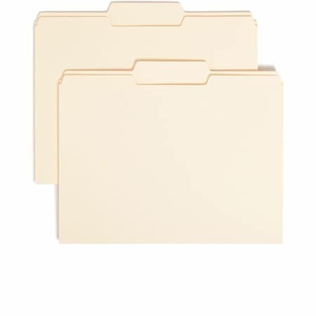 Smead File Folder 8-1/2 x 11", 1/3-Cut Tab, Center Position, Manila, PK100 10332