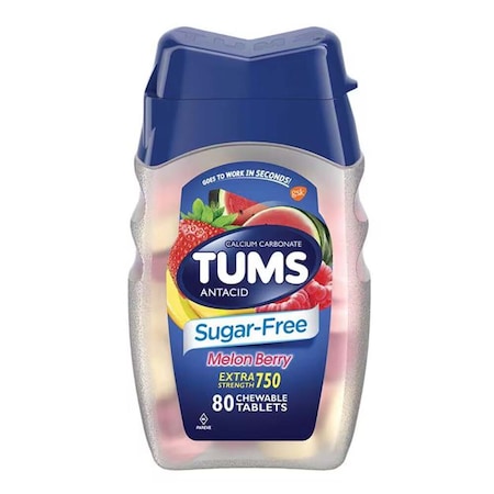 Tums Sugar Free Antacid, Melon Berry N-R, 80PK 00135015501