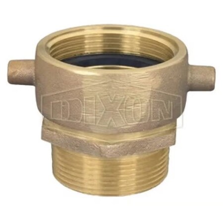 Dixon Pin Lug Adapter, 1-1/2 in, Male NST NH x FNPSH Swivel, Brass, Domestic SM15S15F