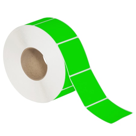 Tape Logic 2 x 3in Fluorescent Green Thermal Transfer Labels, 8PK THL143GN