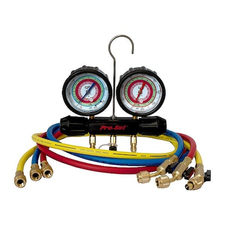 Pro-Set Manifold Gauge, Aluminum, 2.5 psi, SAE MT2A7P5A