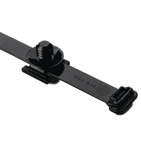 Hellerman Tyton Heavy Duty Cable Tie with Fir Tree Mount, 15"L, 0.03 - 0.25" Panel Thick, PA66HIRHSUV, Black, 100PK 156-00069