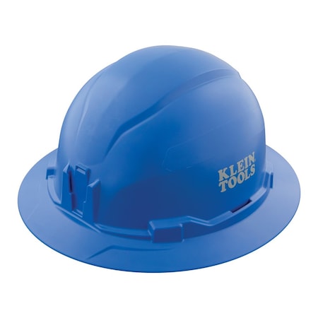 Klein Tools Hard Hat, PC/ABS, 4-point Point Ratchet with Pivot, Type 1, Class E, Blue 60249