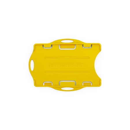 Detectamet Detectable Swipe Card Holder double sided w/o Neck Chain Yellow, 10PK 212-T889-A56-P05