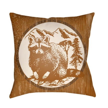 Artistic Weavers Lodge Cabin Raccoon Ridge Poly Filled Pillow - Tan & Beige - 26 x 26 in. LGCB2007-2626