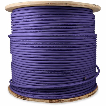 Add-On 1000FT NON-TERMINATED PURPLE CAT 6A PVC BULK CABLE ADD-CAT6ABULK1K-PE